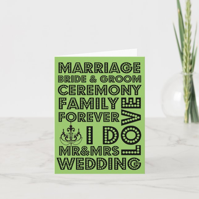 Vegas Style Wedding Thank You Notes (Front)