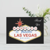 Vegas theme Thank You Card (Standing Front)