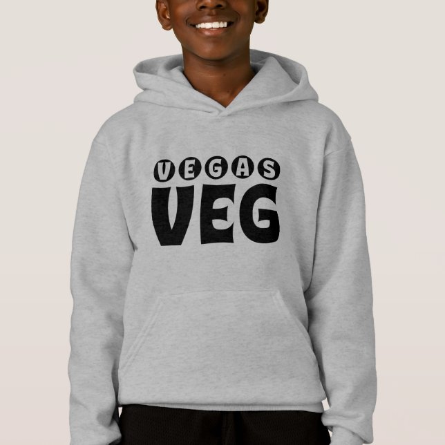 Vegas Veg logo items Hoodie (Front)