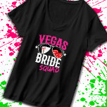 Vegas Wedding Bride Squad Vegas Bachelorette Party T-Shirt<br><div class="desc">Planning a Vegas Bachelorette Party? These matching Bride Squad designs are the perfect bridesmaids gift for your Vegas trip & bridal party group! Turn heads on the Las Vegas strip, do some gambling at the casino, or day drinking poolside at a Vegas club! Features "Vegas Bride Squad" & aviator sunglasses...</div>