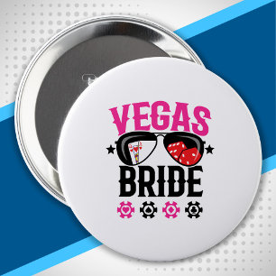 Vegas Wedding - Bride - Vegas Bachelorette Party Button