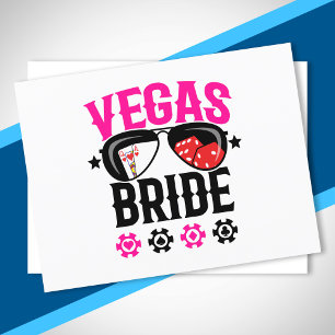 Vegas Wedding - Bride - Vegas Bachelorette Party Postcard