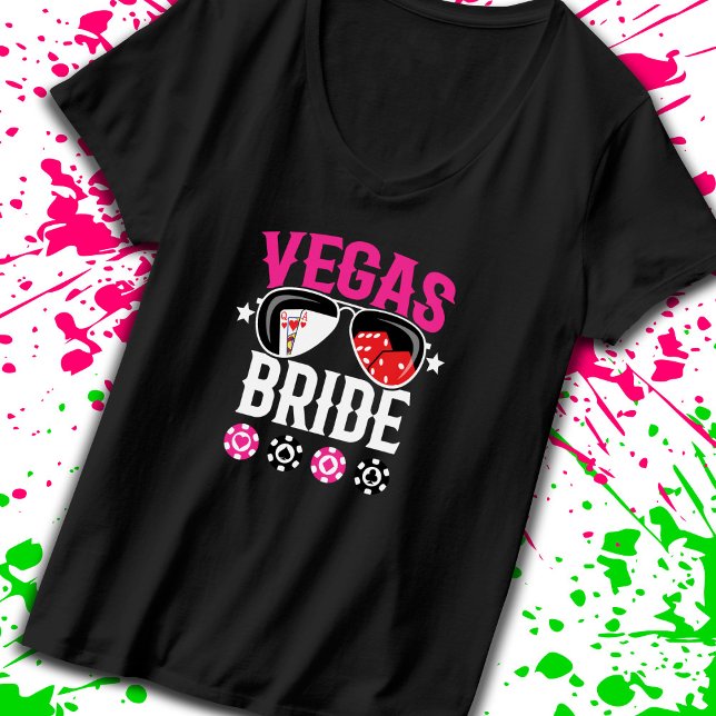 Vegas Wedding - Bride - Vegas Bachelorette Party T-Shirt (Creator Uploaded)