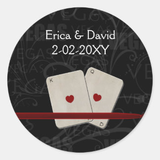 Vegas wedding envelope seal