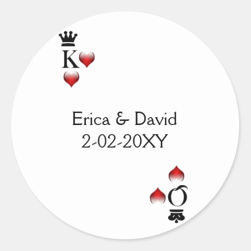 Vegas wedding envelope seal