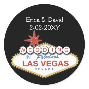 Vegas wedding envelope seal