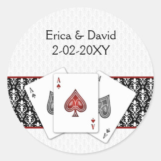 Vegas wedding envelope seal