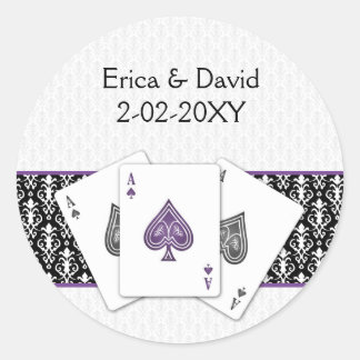 Vegas wedding envelope seal