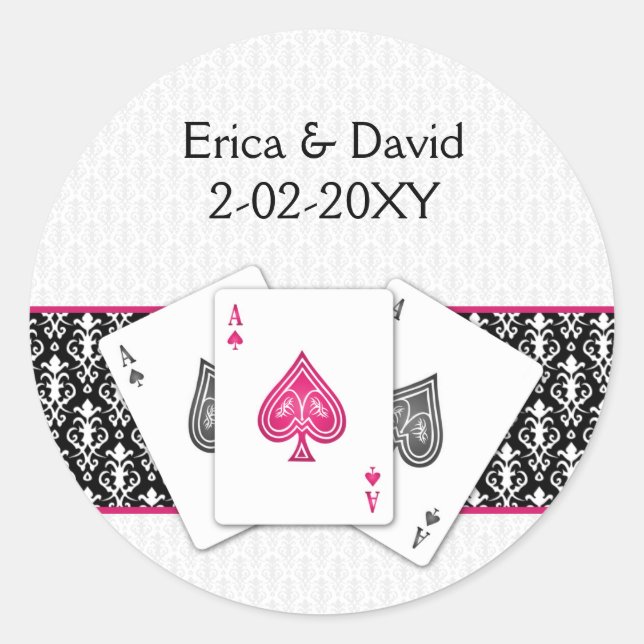 Vegas wedding envelope seal (Front)