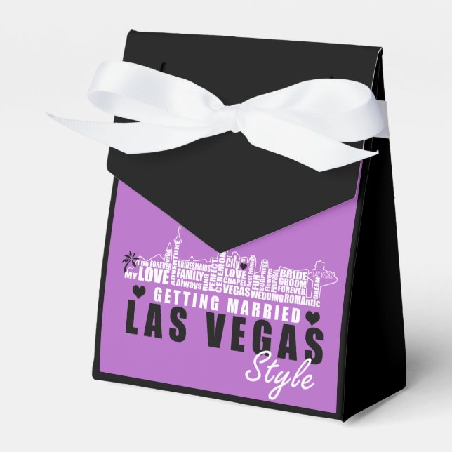 Vegas Wedding Gift Ideas - Favor Boxes (Front Side)