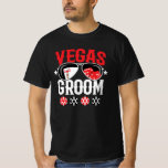 Vegas Wedding - Groom - Vegas Bachelor Party Squad T-Shirt<br><div class="desc">Planning a Vegas bachelor party or getting married in Vegas? This Vegas Groom design is perfect for a wedding reception or honeymoon in Vegas! Turn heads on the Las Vegas strip, do some gambling at the casino, or day drinking poolside at a Vegas club! Features "Vegas Groom" & aviator sunglasses...</div>