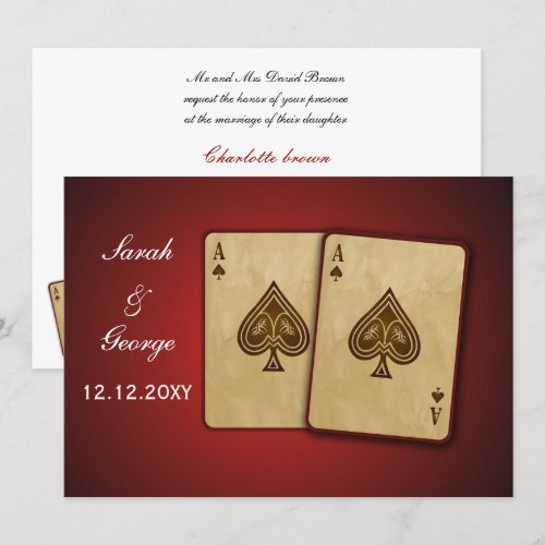 vegas wedding invitation