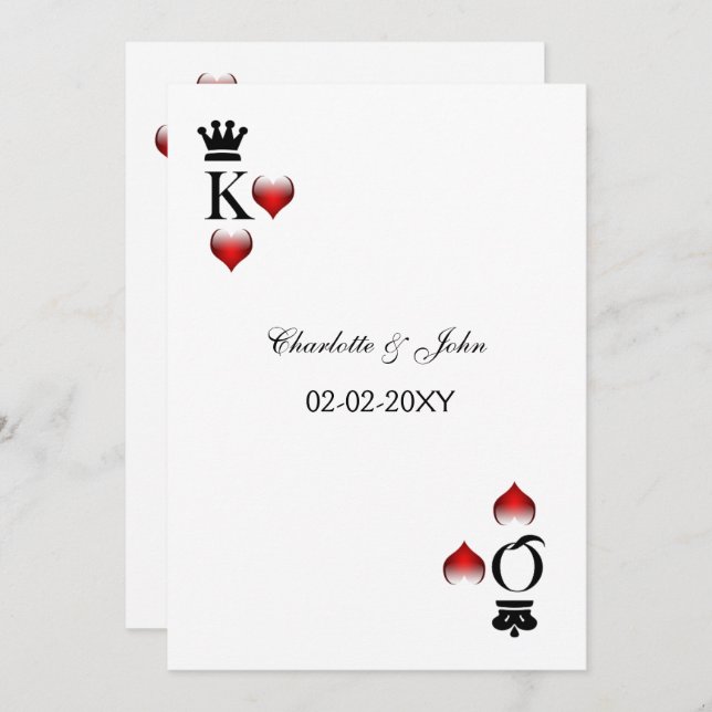 vegas wedding invitation (Front/Back)