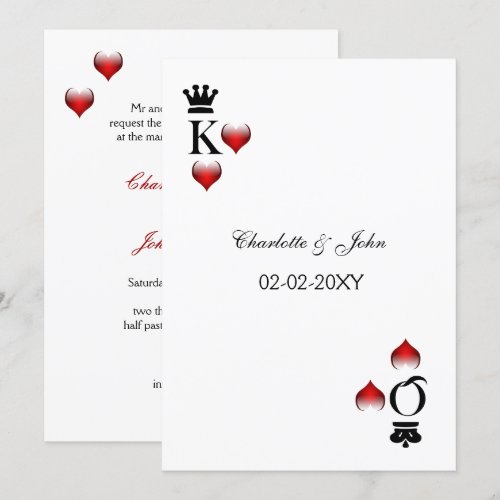 vegas wedding invitation
