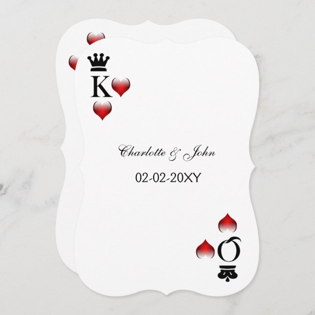 vegas wedding invitation (Front/Back)