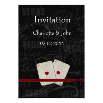 vegas wedding invitation