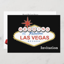 vegas wedding invitation