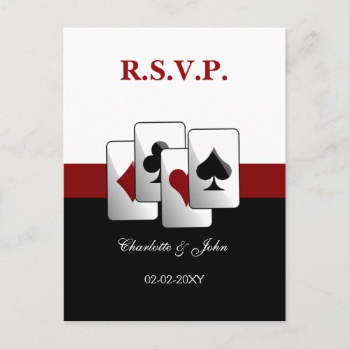 Vegas Wedding rsvp card