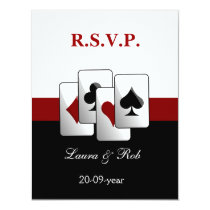 Vegas wedding rsvp cards