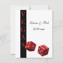 Vegas wedding rsvp cards