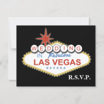 Vegas wedding rsvp cards