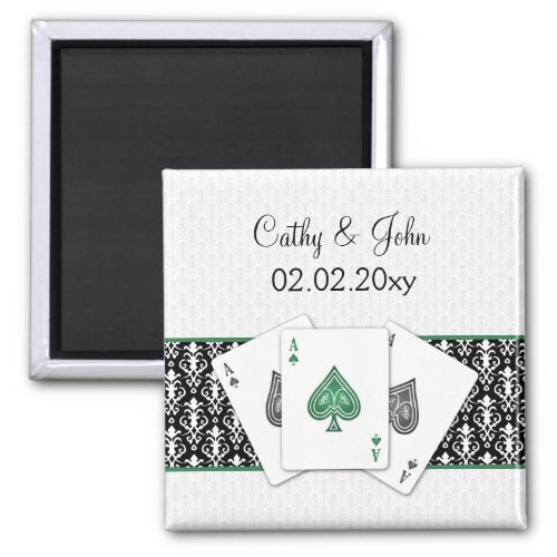 Vegas wedding  Save the date magnet