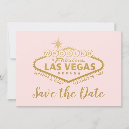 Vegas Wedding Sign Photo Save The Date