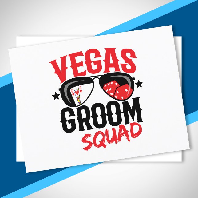 Vegas Wedding - Vegas Bachelor Party - Groom Squad Postcard (Creator Uploaded)