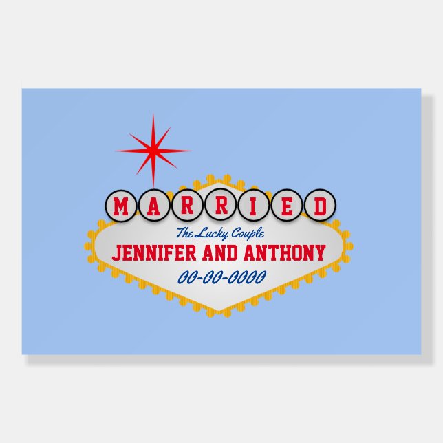 Vegas Welcome Sign Style Personalize  (Front)