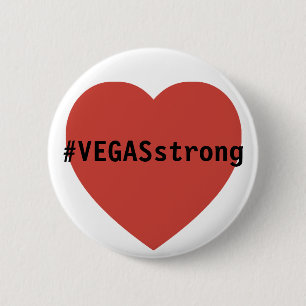 #vegasSTRONG Tribute Prayers For Las Vegas Pinback Button