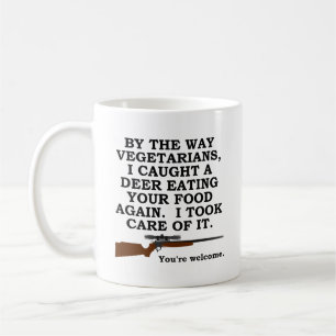 Vegatarian Favor Funny Hunting Mug