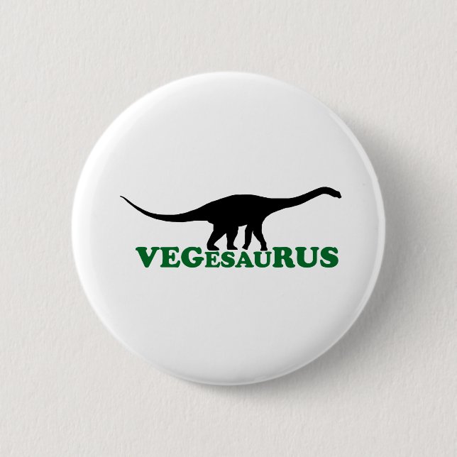 Vegesaurus Pinback Button (Front)
