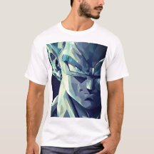 Vegeta Super Saiyan Blue Geometric Art T-Shirt