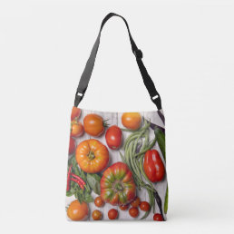 Vegetable and Herb Harvest Crossbody Bag