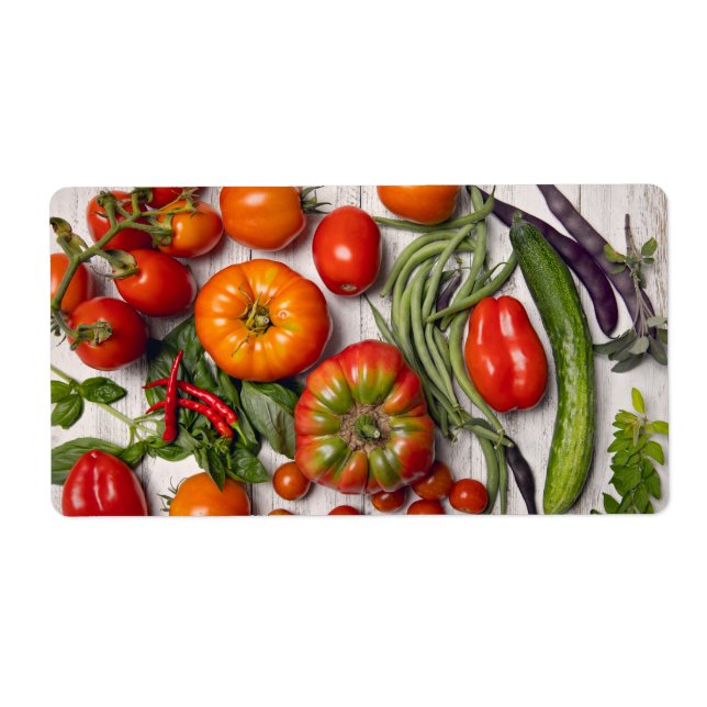 Vegetable and Herb Harvest Label (Front)