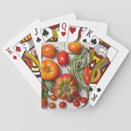 Vegetable and Herb Harvest Poker Cards