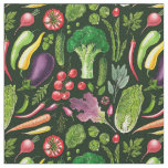 Vegetable and herbs garden harvest on black fabric
