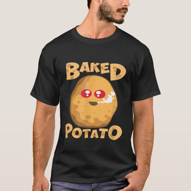 Vegetable  Baked Potato Pothead  Farm T-Shirt (Front)