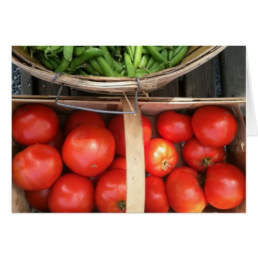 Vegetable Basket Harvest Cards (Front Horizontal)