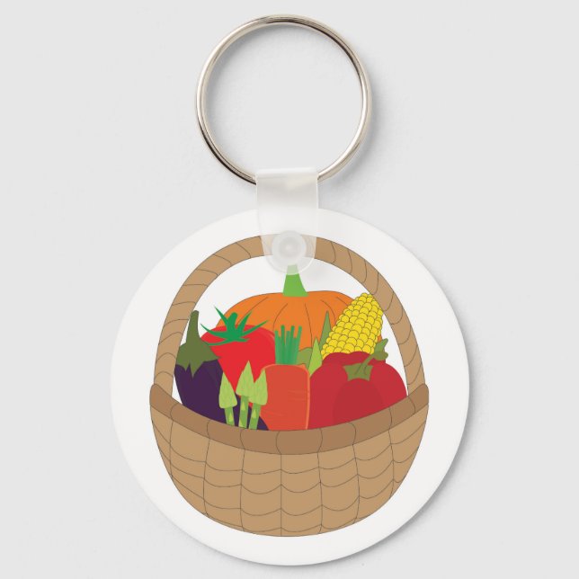 Vegetable Basket Keychain (Front)