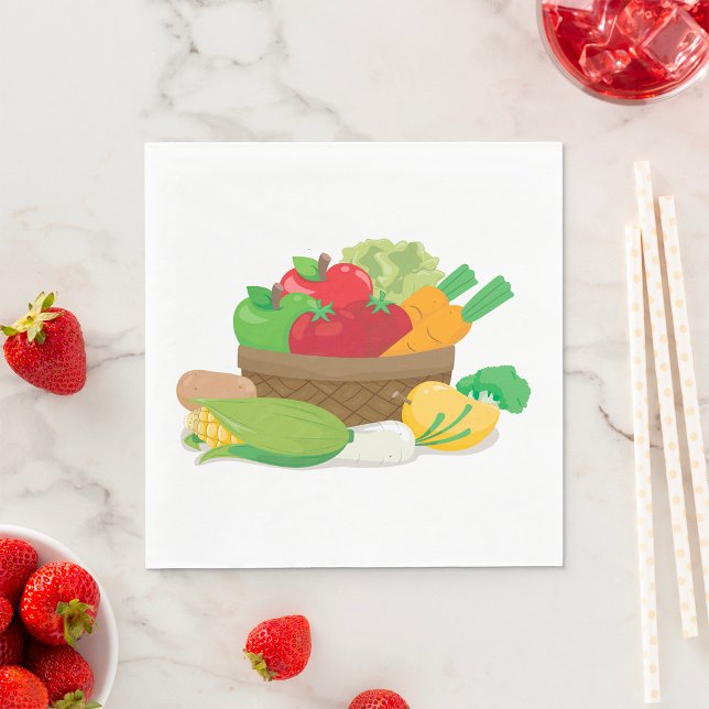Vegetable Basket Napkins (Creator Uploaded)