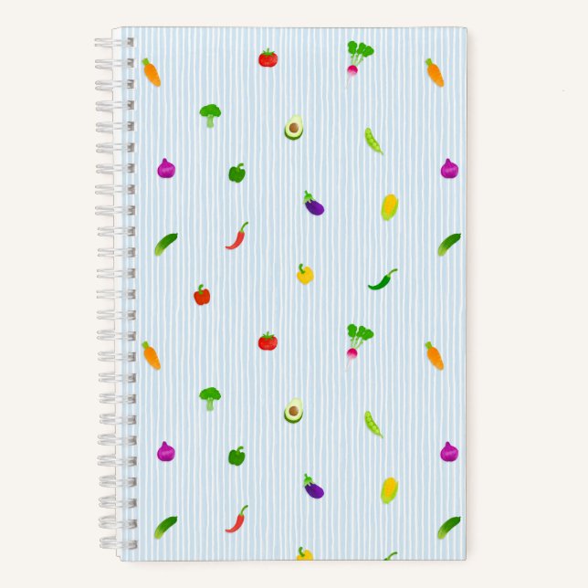 Vegetable Blue Notebook (Front)