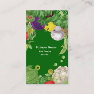 Vegetable Business  Business Card