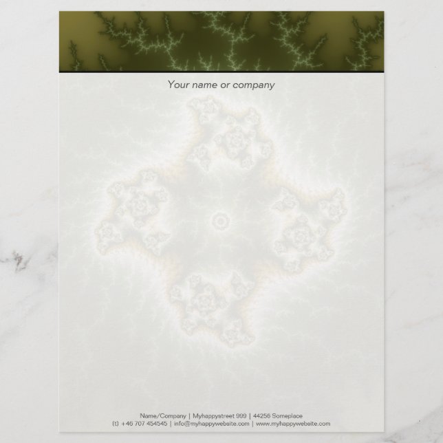 Vegetable Cell - Fractal Art Letterhead (Front)