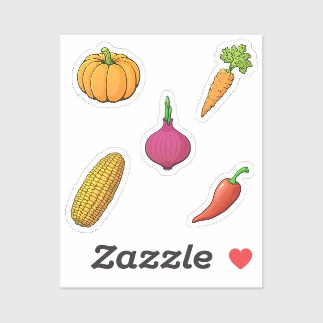 Vegetable collection sticker (Sheet)