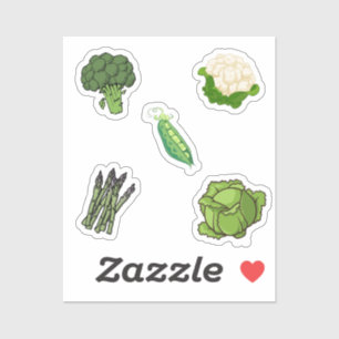 Vegetable collection sticker