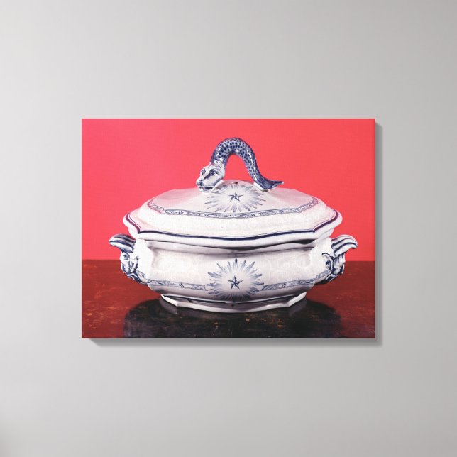 Vegetable dish belonging to Carl Linnaeus Canvas Print (Front)