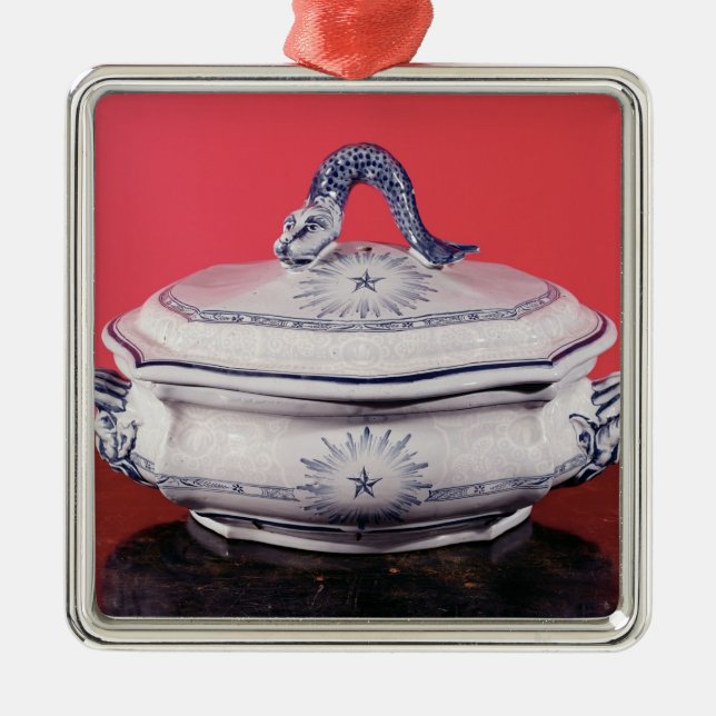 Vegetable dish belonging to Carl Linnaeus Metal Ornament (Front)