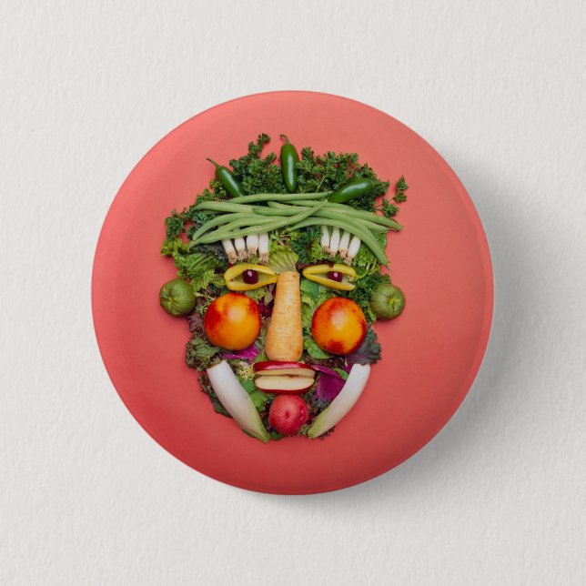 Vegetable Face Button (Front)