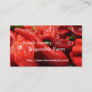 vegetable farm business card